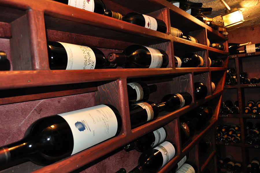 The Greenbriar Inn wine cellar